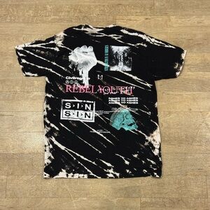 Civil Regime Rebel Youth Ashes To Ashes Tie Dye Graphic T Shirt Size Large